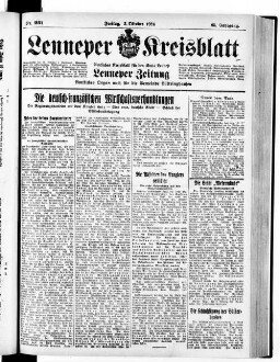 Lenneper Kreisblatt. 1830-1941