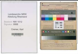 Entnazifizierung Karl Cremer , geb. 23.06.1900 (Kauffrau)