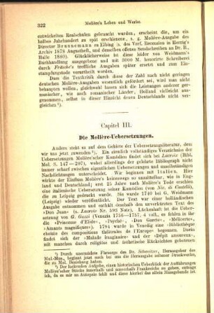 Capitel III. Die Molière-Uebersetzungen.