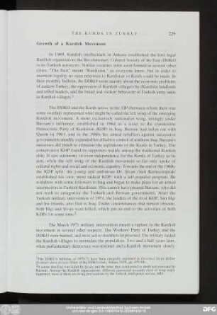 Growth of a Kurdish Movement