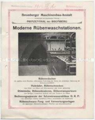 Moderne Rübenwaschstationen.