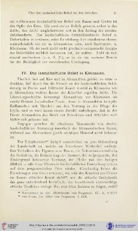 IV. Das landschaftliche Relief in Kleinasien