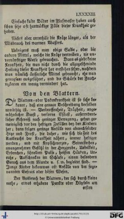 Von den Blattern.