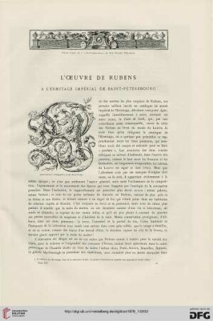4: L' oeuvre de Rubens à l'Ermitage impérial de Saint-Pétersbourg