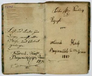 Nachlaßregelung Christian Friedrich Hensel