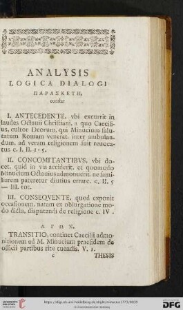 Analysis logica dialogi ΠΑΡΑΣΚΕΤH constat