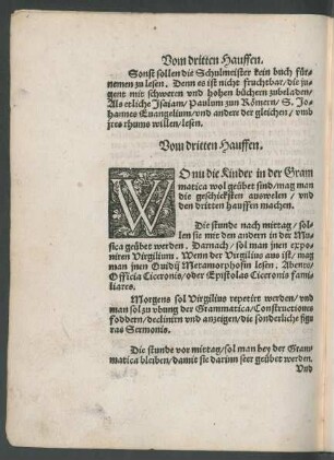 Vom dritten Hauffen.