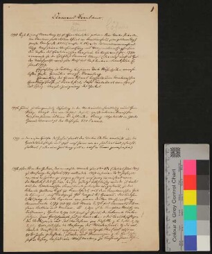 Biographische Notizen von Johann Friedrich Böhmer über Clemens Brentano und Urteile Dritter über ihn.