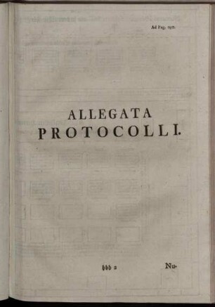 Allegata Protocolli.
