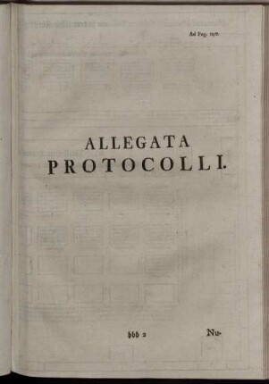 Allegata Protocolli.