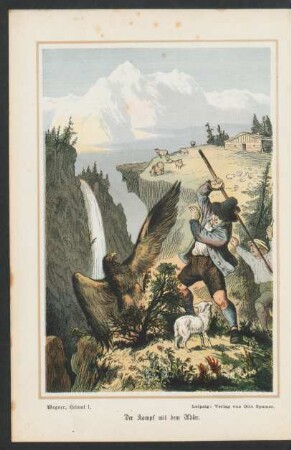 Tafel: Der Kampf mit dem Adler.