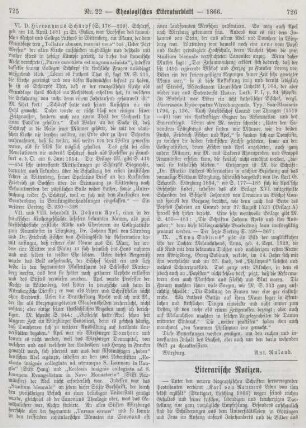 726-728 Literarische Notizen