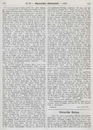 726-728 Literarische Notizen