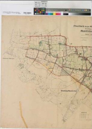 Neuenkirchen (Neuenkirchen), Umlegung Neuenkirchen, Wege- und Gewässerplan