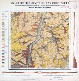 [5140] Meerane-Crimmitschau, Geologische Specialkarte des Königreichs Sachsen