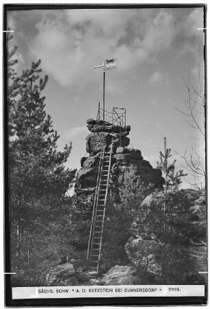 Sächsische Schweiz auf dem Katzstein bei Cunnersdorf