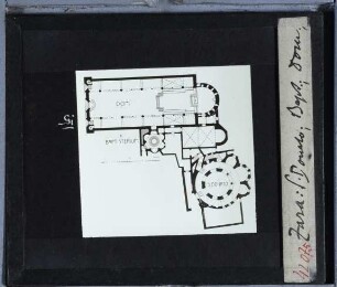 Zadar, St. Donatus,Zadar, Kathedrale S. Anastasia : Lageplan, Grundriss