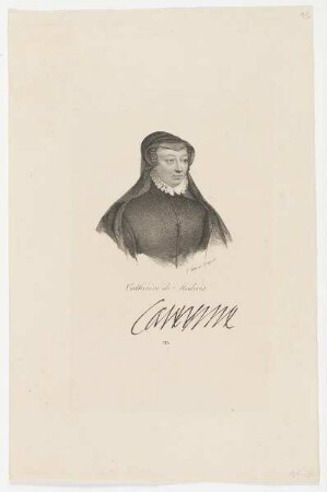 Bildnis der Catherine de Medicis