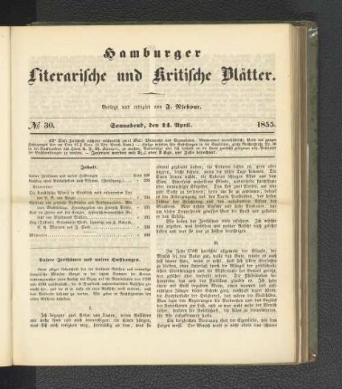 No. 30. 14. April 1855