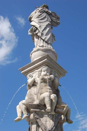 Barocker Marktbrunnen in Freistadt Oberösterreich, bei Linz