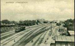 Ansicht des Bahnhofs von Schneidemühl