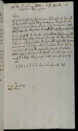 Schuldforderung an von Meiern zur Rückzahlung des geliehenen Kapitals.