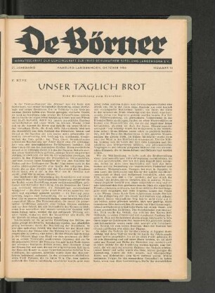 Unser täglich Brot