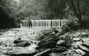 Rabenau. Wehr oberhalb der Rabenauer Mühle