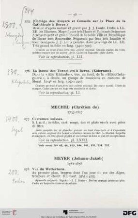 Mechel (Chrétien de) 1737-1817 (Nr. 277)