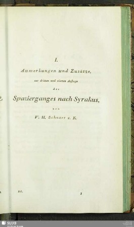 I. Anmerkungen und Zusätze