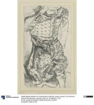 Modell im Prunkkleid des Kurfürsten Johann Georgs I. von Sachsen, Historisches Museum, Dresden