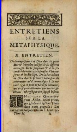 Entretiens Sur La Metaphysique, Sur La Religion, Et Sur La Mort. 2