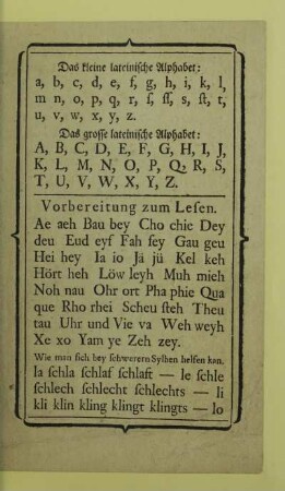 Das grosse lateinische Alphabet