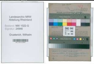 Entnazifizierung Wilhelm Grueterich , geb. 06.09.1901 (Maurer)