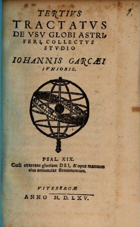 ... Tractatvs Brevis Et Vtilis De Tempore, 3. ... Tractatvs De Vsv Globi Astriferi