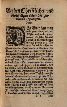 Auszug gründlicher widerlegung des Zwinglischen Irthumbs ... : In 4 Theil getheilt .... 2