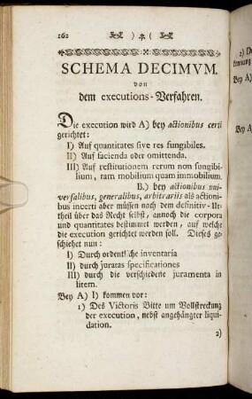 Schema Decimum. von dem executions-Verfahren.