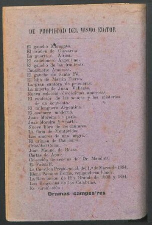 [Publicidad] De propiedad del mismo editor