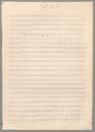 Das Himmelskleid, orch, Excerpts. Fragments - BSB Mus.ms. 23160-8 : [caption title:] Atto III