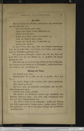 Bildung der Ferse
