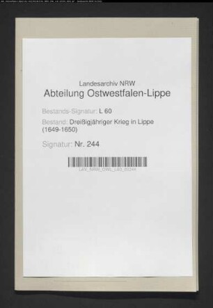 Kriegsjahre 1630-1633