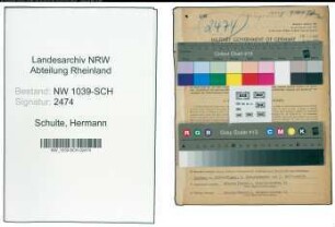 Entnazifizierung Hermann Schulte , geb. 03.04.1896 (Bahnoberinspektor)