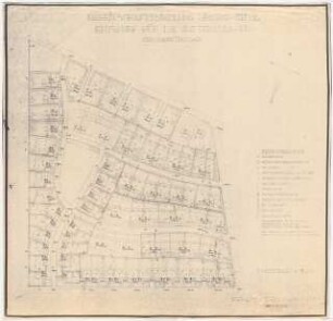 Gartenanlage Brabag-Siedlung, Zeitz: Lageplan, Großgrünplan 1:500