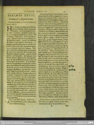 Psalmus XXVIII