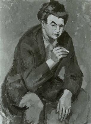 Porträt des sowjetischen Graphikers Borowski (David Borisovich Borovsky; 1926-2004)