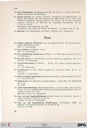 Zinn (Nr. 717-756)