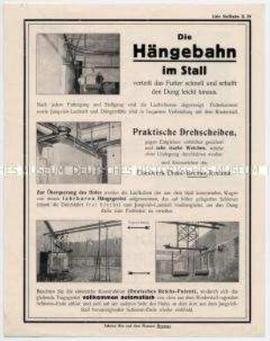 Die Hängebahn im Stall