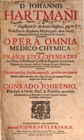 Opera omnia medico-chymica