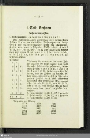1. Teil: Rechnen