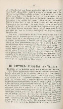 494[496]-499[501] Litterarische Uebersichten und Anzeigen